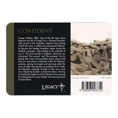 2018 20c Coin - Anzac Spirit - Confident