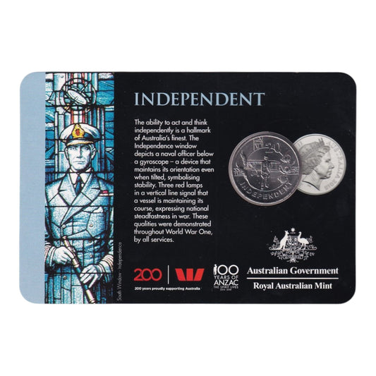2018 20c Coin - Anzac Spirit - Independent