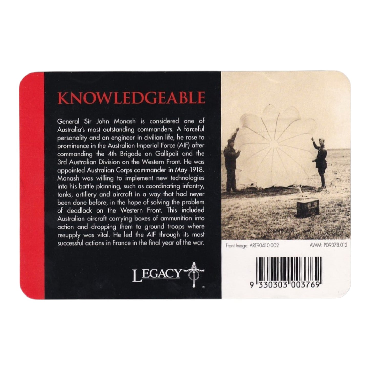 2018 20c Coin - Anzac Spirit - Knowledgeable