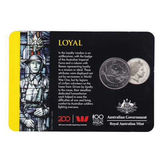 2018 20c Coin - Anzac Spirit - Loyal
