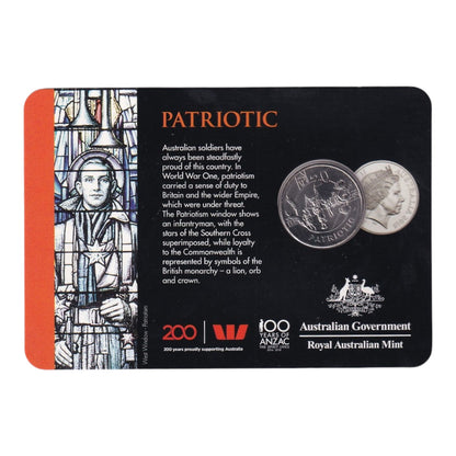 2018 20c Coin - Anzac Spirit - Patriotic