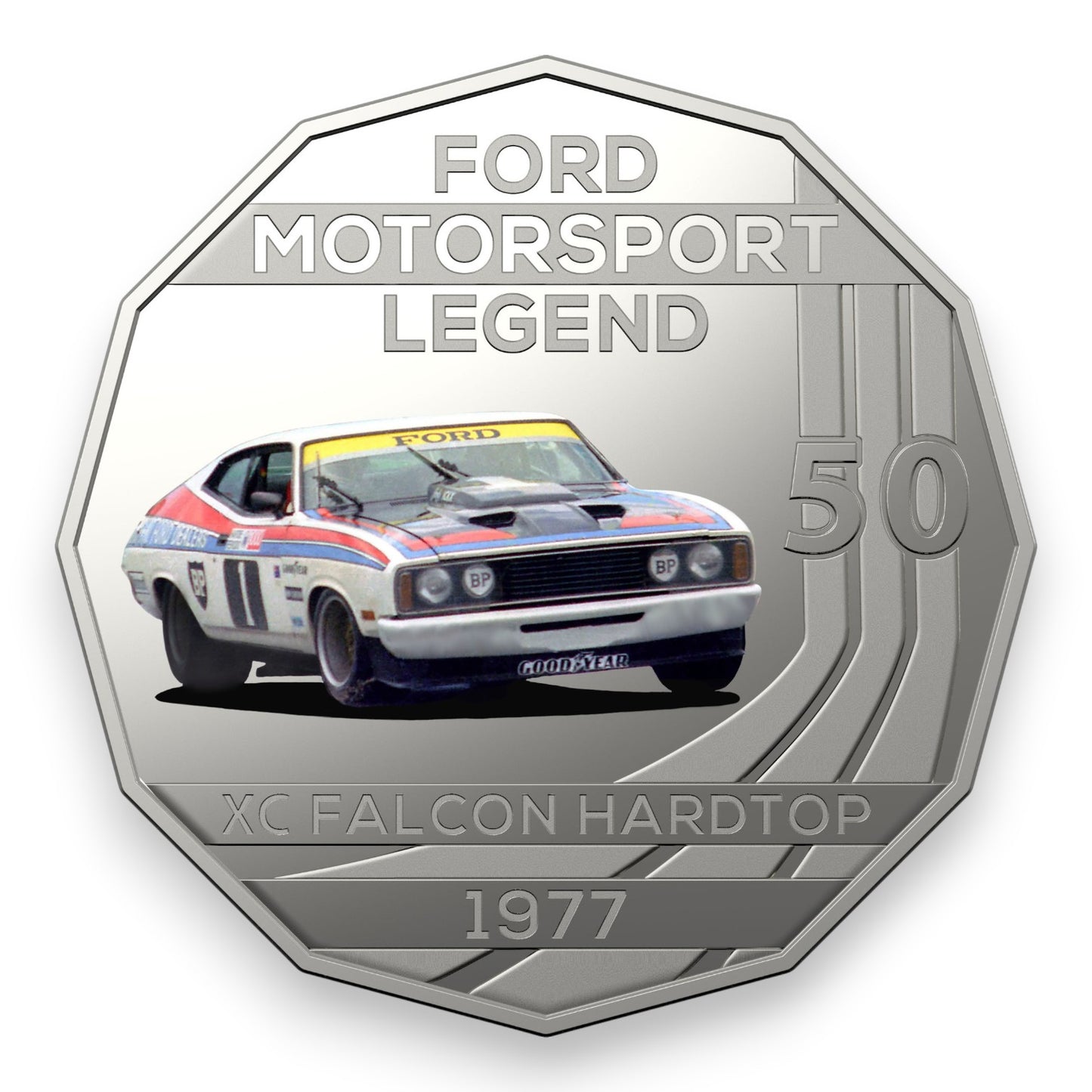 2018 50c Coin - Ford High Octane - 1977 XC Falcon Hardtop