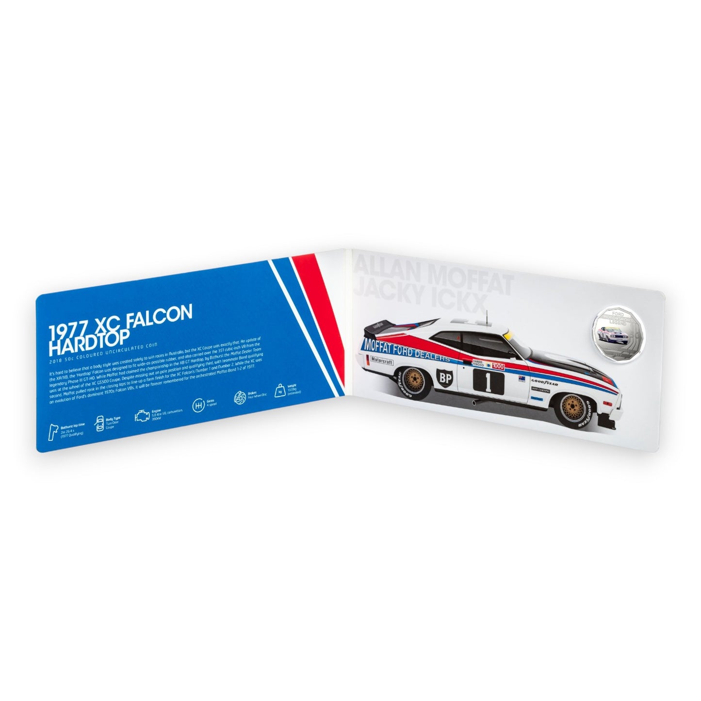 2018 50c Coin - Ford High Octane - 1977 XC Falcon Hardtop