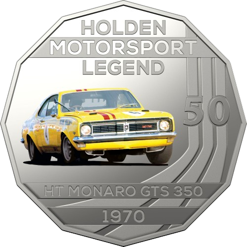 2018 50c Coin - Holden High Octane -  1970 Holden HT Monaro GTS 350