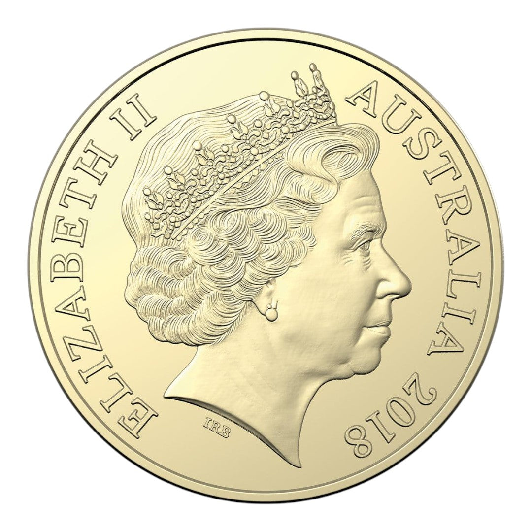 2018 $1 Coin - 'BICE' Mob of Roos' with Panda Privy Mark - Beijing International Coin Exposition