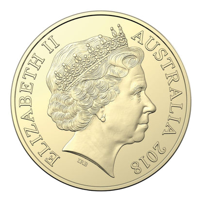 2018 $1 Coin - 'BICE' Mob of Roos' with Panda Privy Mark - Beijing International Coin Exposition