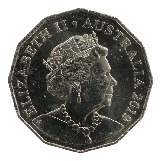 2019 50c Coin - Jody Clark Obverse - Uncirculated