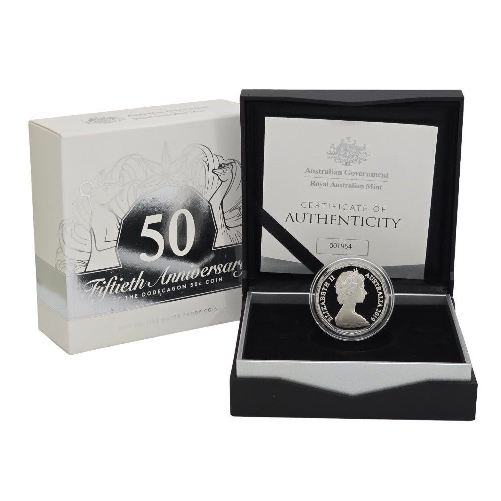 2019 50th Anniversary of the 50 Cent Coin - Silver Proof 50c Coin