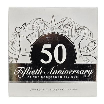 2019 50th Anniversary of the 50 Cent Coin - Silver Proof 50c Coin