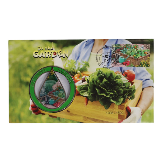 2019 PMC - "In the Garden" Stamp Collecting Month (SCM) Medallion Cover