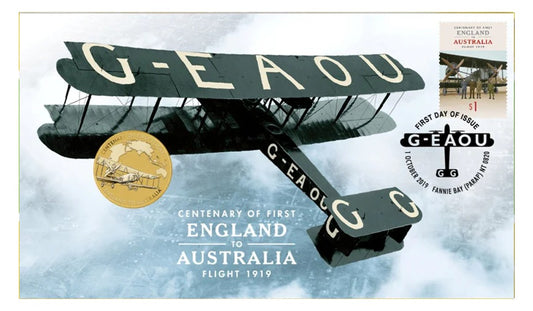 2019 Perth Mint PNC - 100th Anniversary of the First Flight England to Australia