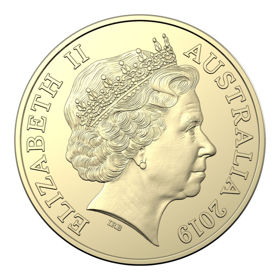 2019 $1 Coin - 'BICE' Mob of Roo's with Panda Privy Mark - Beijing International Coin Exposition