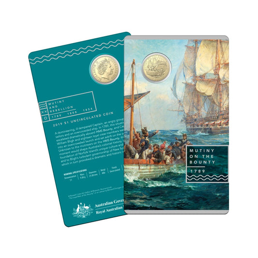 2019 Uncirculated $1 coin - Mutiny on the Bounty