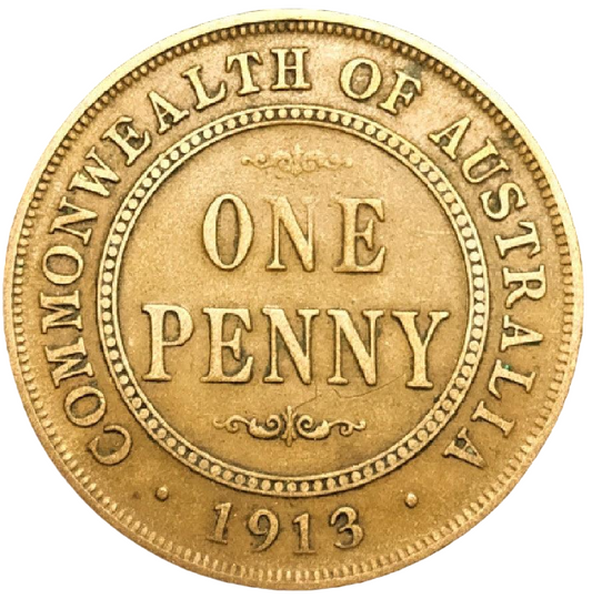 1913 Australian Penny - Very Good
