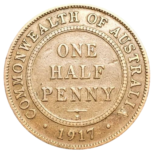 1917 Australian Half Penny - Very Good