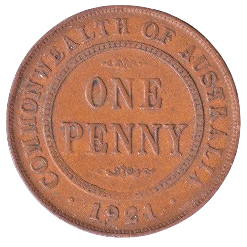 1921 Australian Penny - Very Good