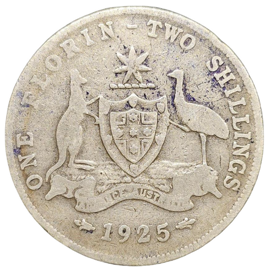 1925 Australian Florin - Very Good