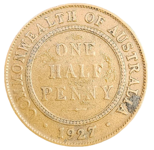 1927 Australian Half Penny - Very Good