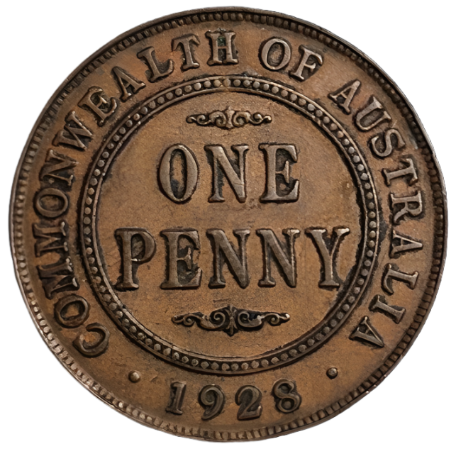 1928 Australian Penny - Very Good