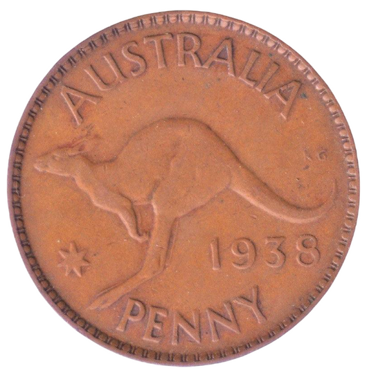 1938 Australian Penny - Very Good