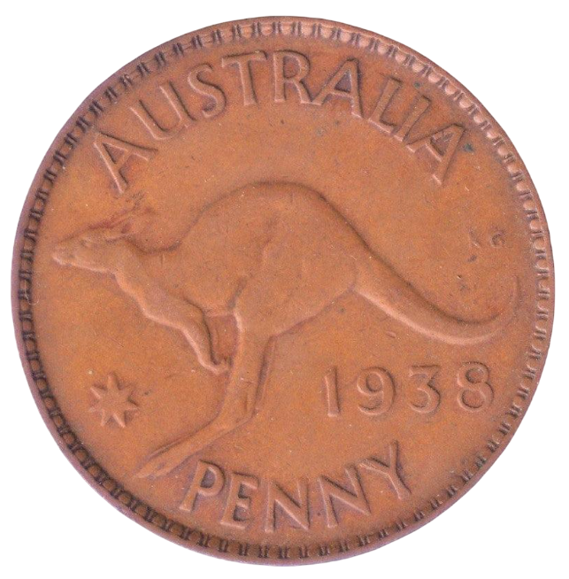 1938 Australian Penny - Very Good