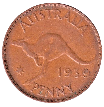 1939 Australian Penny - Very Good