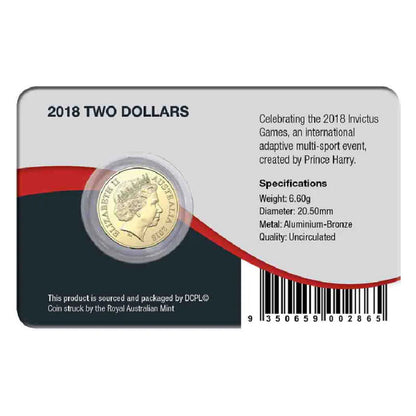 2018 $2 - Australia Invictus Games Aluminium-Bronze Uncirculated Coin Pack