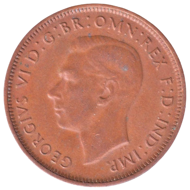 1943 Australian Half Penny - Very Good