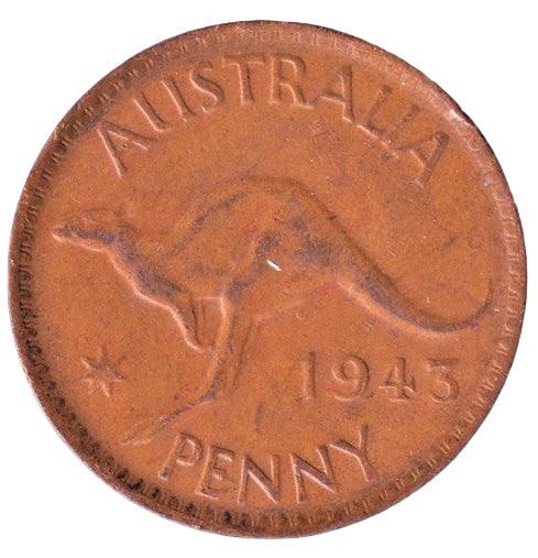 1943 (m) Australian Penny - Very Good