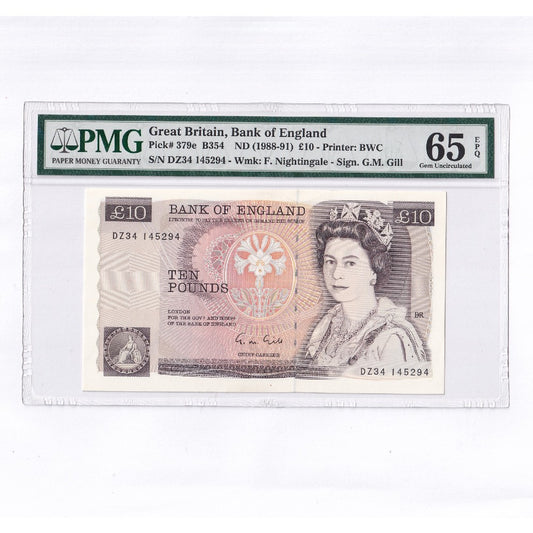 1988-91 Bank of England - £10 - Pick# 379e - PMG 65 EPQ