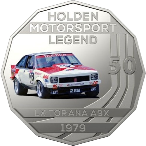 2019 Uncirculated 50 Cent Coin  - Holden High Octane - LX Torana A9X
