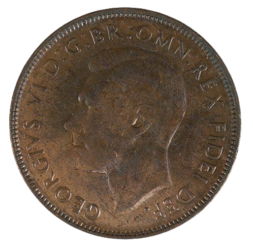 1952 A. Australian Penny - About Uncirculated