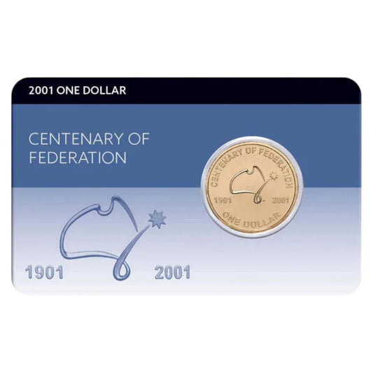 2001 $1 Al-Br Coin Pack Centenary of Federation