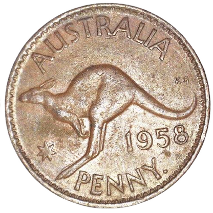 1958 Y. Australian Penny