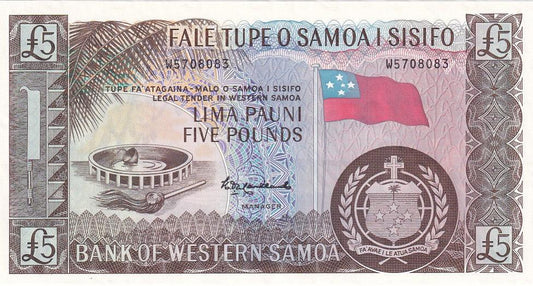 1963 Western Samoa - 5 Pounds - p15cs - Uncirculated (Reissue) - Loose Change Coins