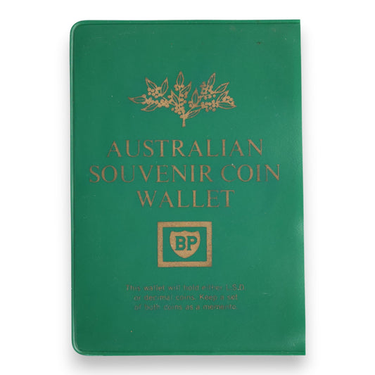 1966 Australian Uncirculated 6 Coin Set - BP Australian Souvenir Coin Wallet