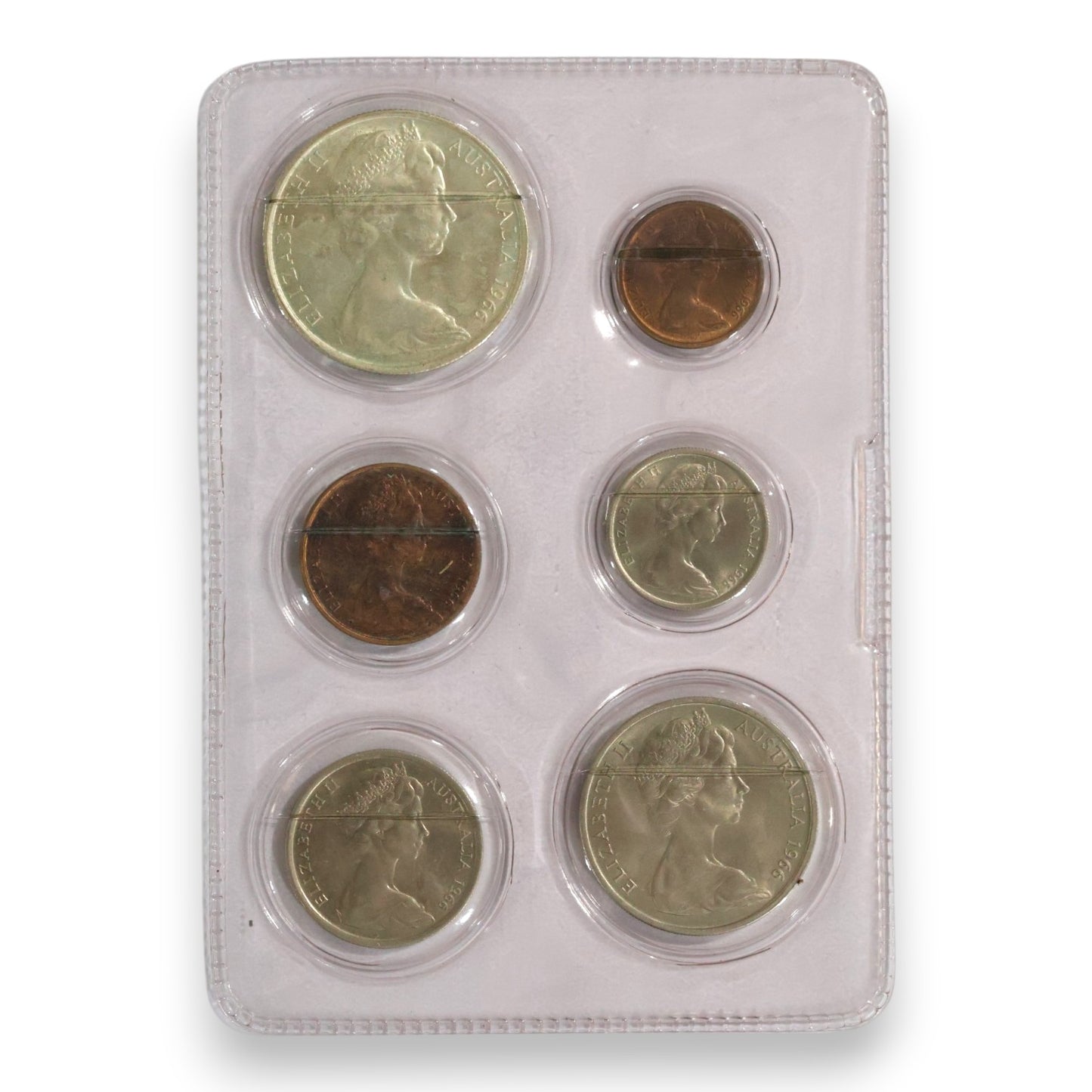 1966 Australian Uncirculated 6 Coin Set - BP Australian Souvenir Coin Wallet