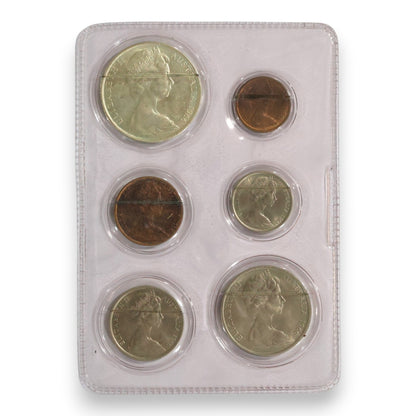 1966 Australian Uncirculated 6 Coin Set - BP Australian Souvenir Coin Wallet