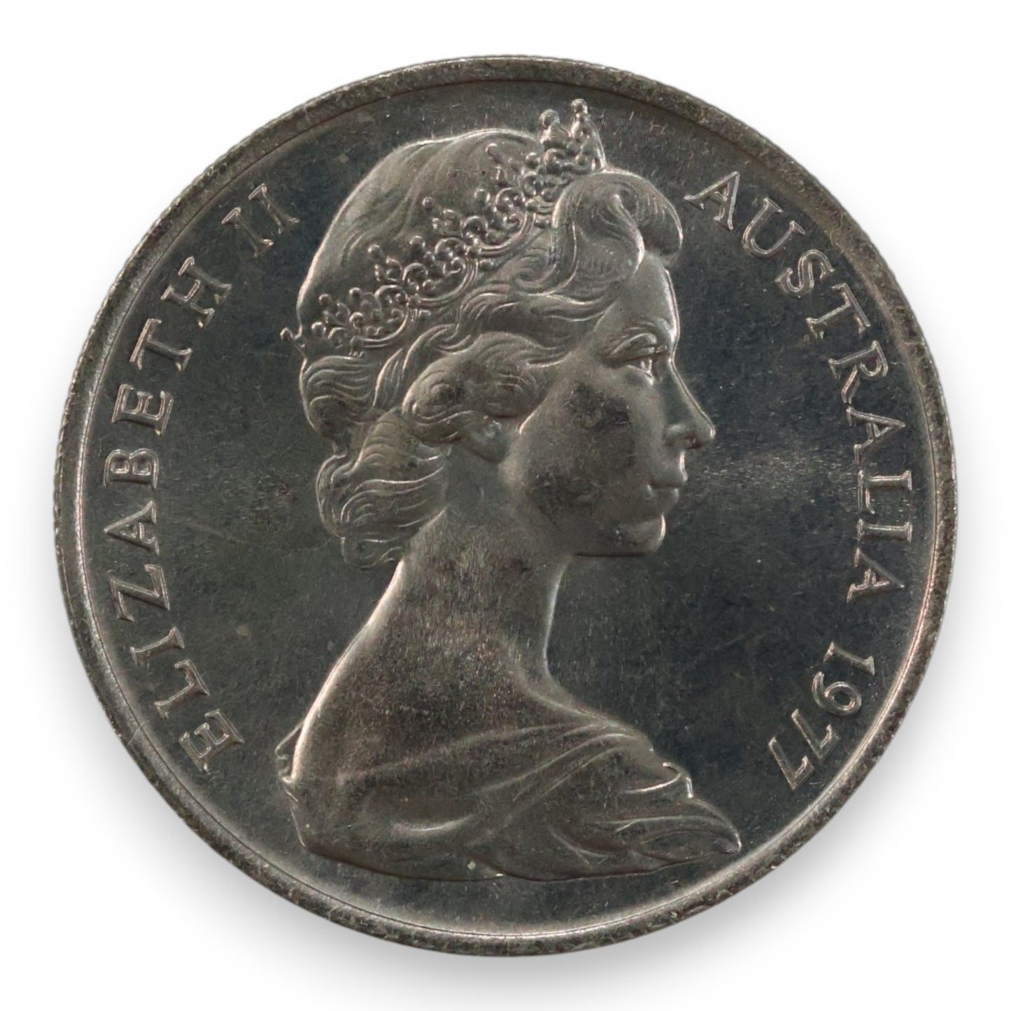 1977 Royal Australian Mint Uncirculated Set - QEII 25th Jubilee - Purple Wallet (PVC Residue)