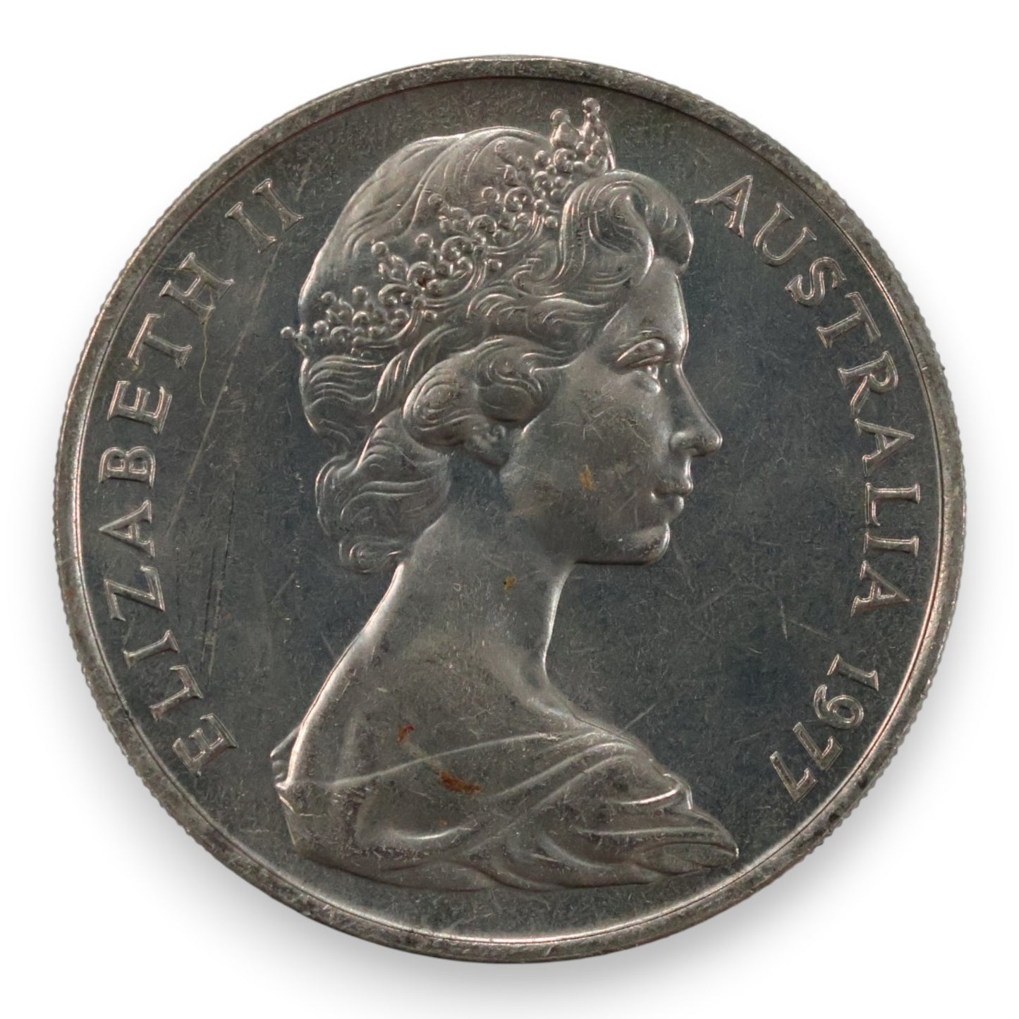 1977 Royal Australian Mint Uncirculated Set - QEII 25th Jubilee - Purple Wallet (PVC Residue)