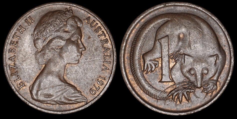 1979 Australian 1 Cent Coin - Loose Change Coins