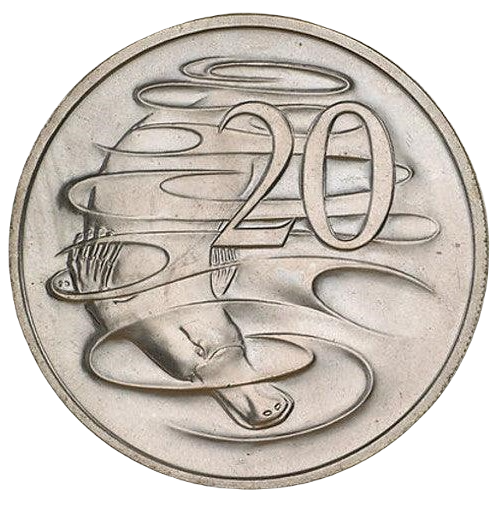 1981 Australian 20 Cent Coin - Uncirculated from Royal Australian Mint Roll