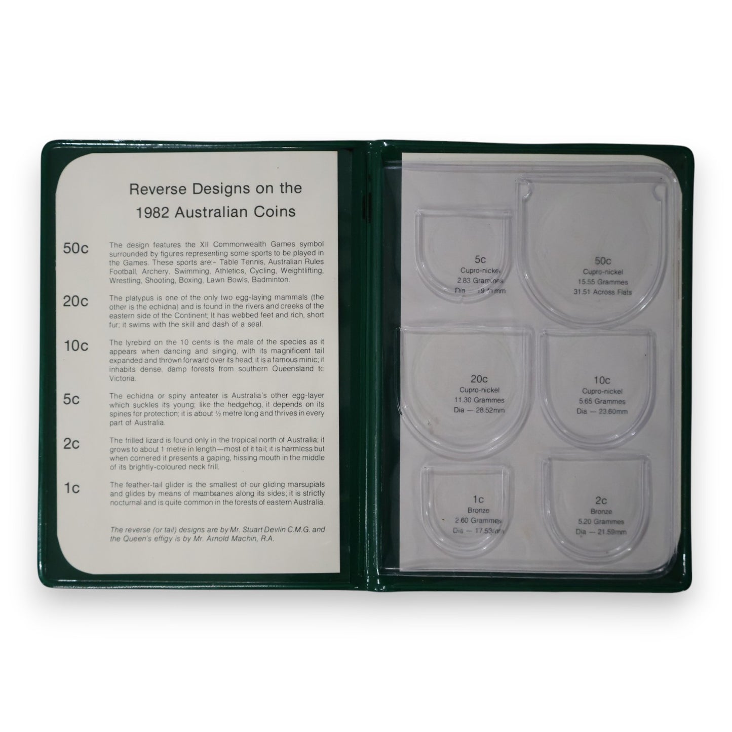 1982 Royal Australian Mint Uncirculated Set - XII Commonwealth Games (PVC Residue)