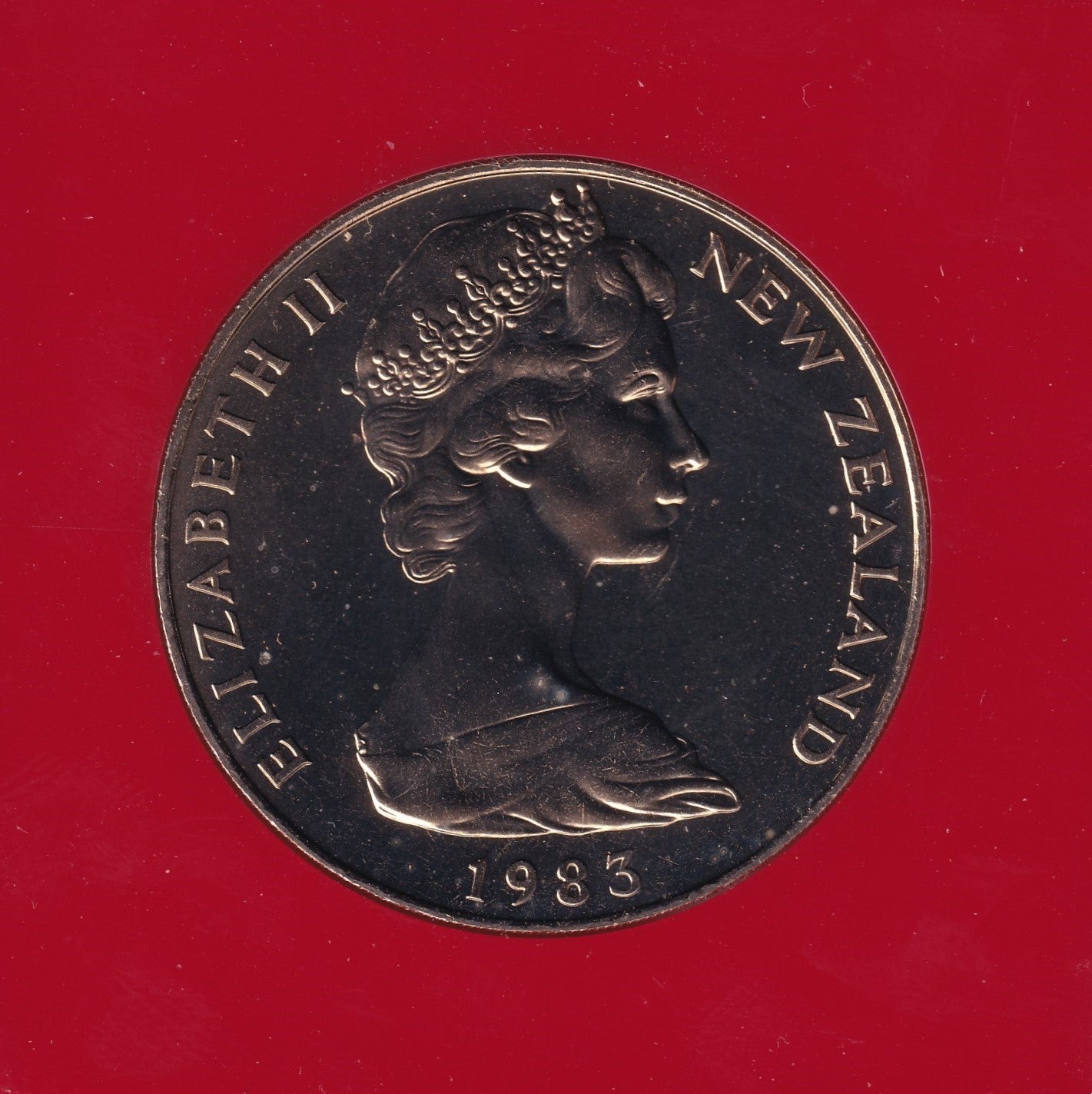 1983 New Zealand $1 Coin - Visit of Prince & Princess of Wales, April 1983