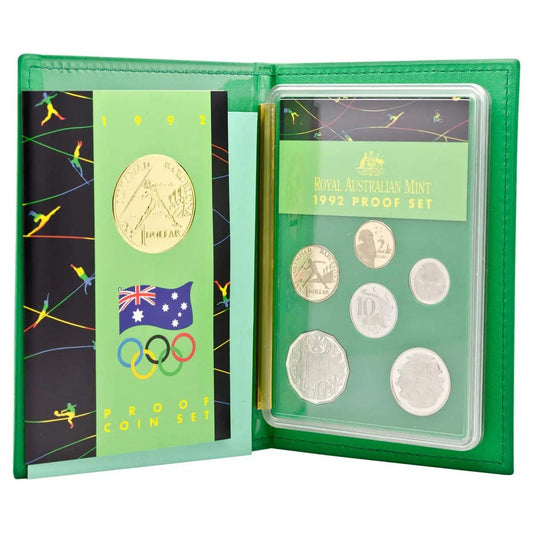 1992 Australian 6 Coin Proof Set - Barcelona Olympic Games - Loose Change Coins