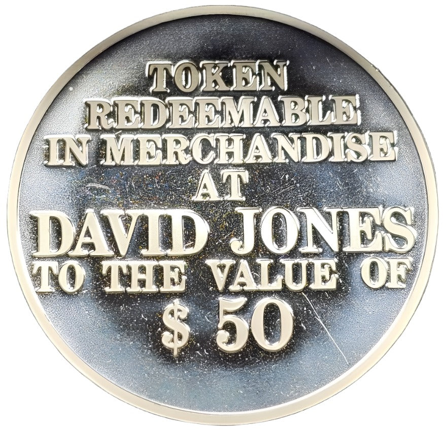 1994 David Jones $50 Silver Plated Gift Token