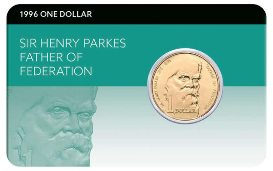 1996 Sir Henry Parkes $1 Al-Br Coin Pack - Loose Change Coins