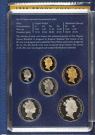 1998 Royal Australian Mint Proof Coin Set - Loose Change Coins