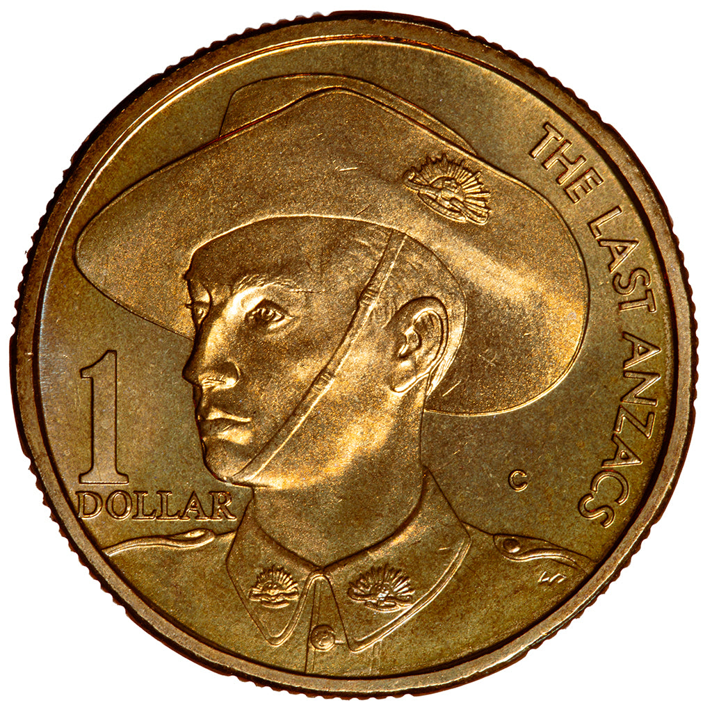 1999 $1 Coin - The Last ANZACS - 'C' Mintmark