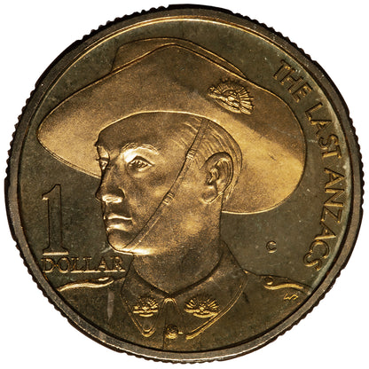 1999 $1 Coin - The Last ANZACS - 'C' Mintmark